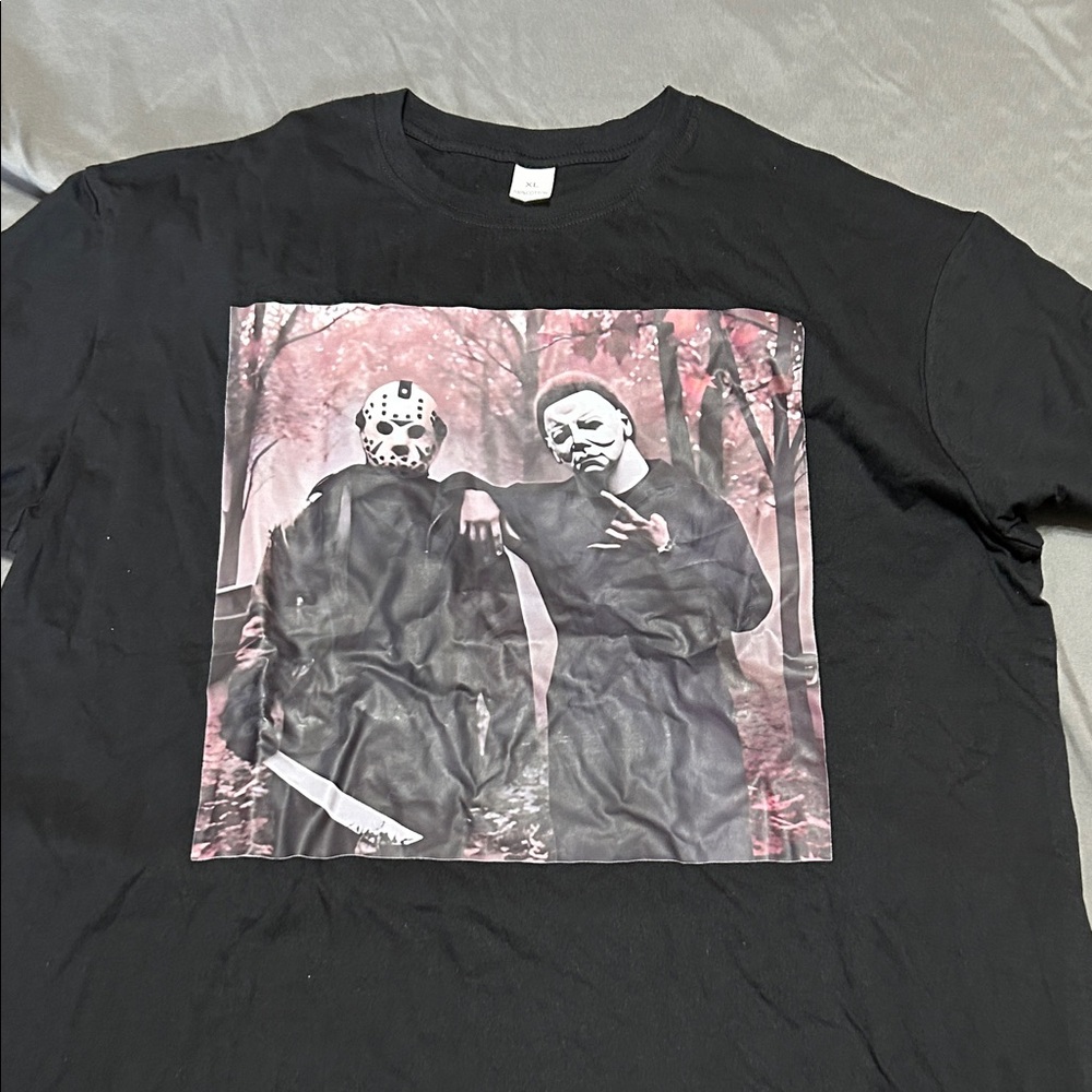 Iconic Horror Characters, Jason Voorhees and Michael Myers T-Shirt
